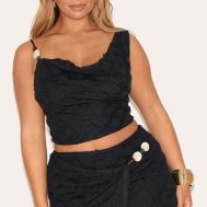 141f4c359ddb4c04c2028348846d1db5aa116f1d_CNM6457_1_shape_black_textured_wrap_over_beaded_trim_mini_skirt