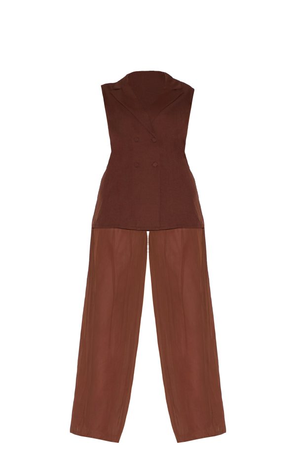 1421f0438bee363cd4889dcd883ba0803f6c30e6_CNM2019_5_plus_deep_chocolate_waistcoat_overlay_chiffon_jumpsuit