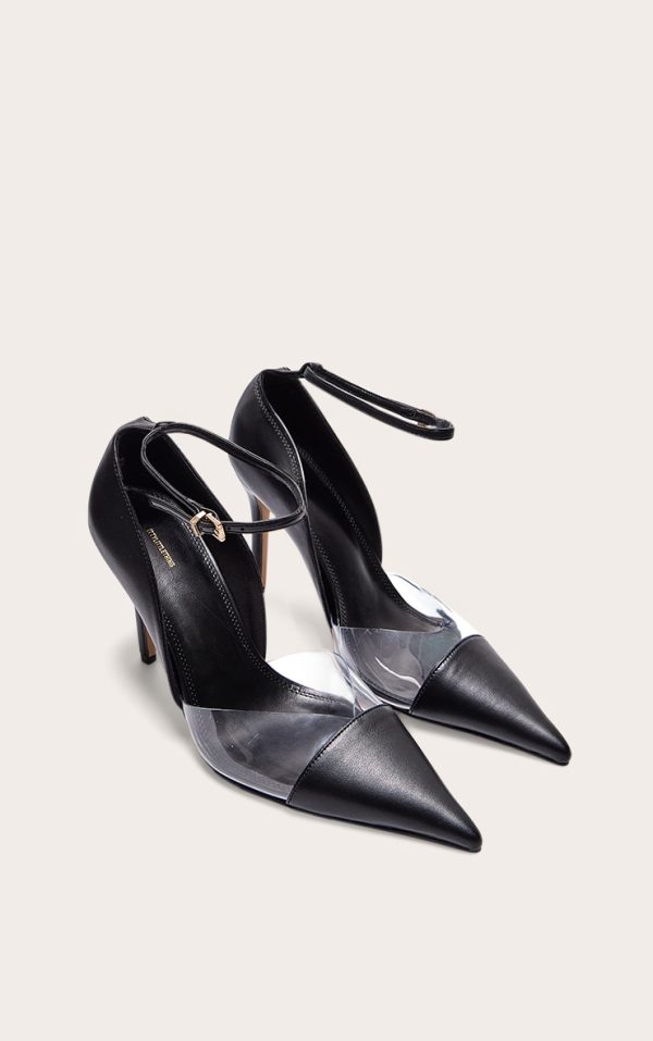 1425aa783e6f6981b23d0b7e1cbf7b91b980244c_CNL4015_2_black_pu_point_toe_perspex_high_heel_courts