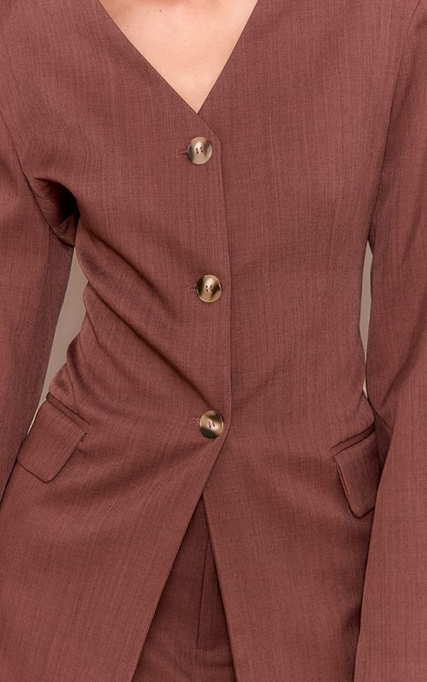 149ce0ba8ab6c62909539d5cc8f4c44b1fdd6d1c_CNM1821_4_chestnut_premium_tailored_collarless_button_up_fitted_blazer
