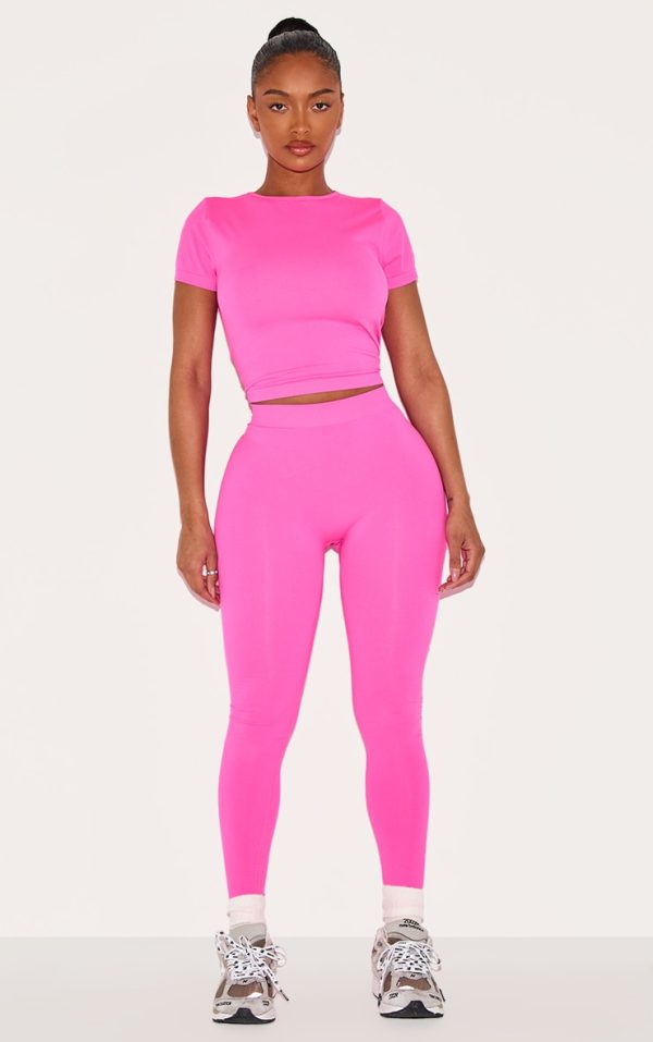 14e5e64f419667ca5e01594f4b137e53d78f8b6c_CNI7915_3_shape_neon_pink_stretch_seamless_short_sleeve_longline_top