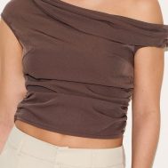 15120b53aeb6062eecfdce335577a134f1202f27_CNM4016_4_brown_asymmetric_ruched_top