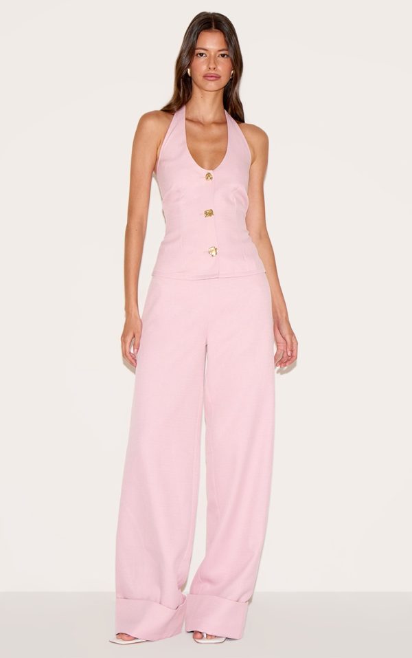 155998f6335c3fa423c61373089982d88e5a39bd_CNM7913_3_pale_rose_trim_detail_textured_woven_waistcoat