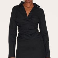 1677e1c5b6ffee1d1c846ee83225e18e08c8557f_CNM5053_1_black_linen_blend_fitted_wrap_detail_shirt