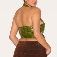 16c1c243f503e1cc93f11547ca4b33e1a81c5a35_CNE0792_2_plus_olive_washed_faux_leather_lace_up_plunge_halterneck_top