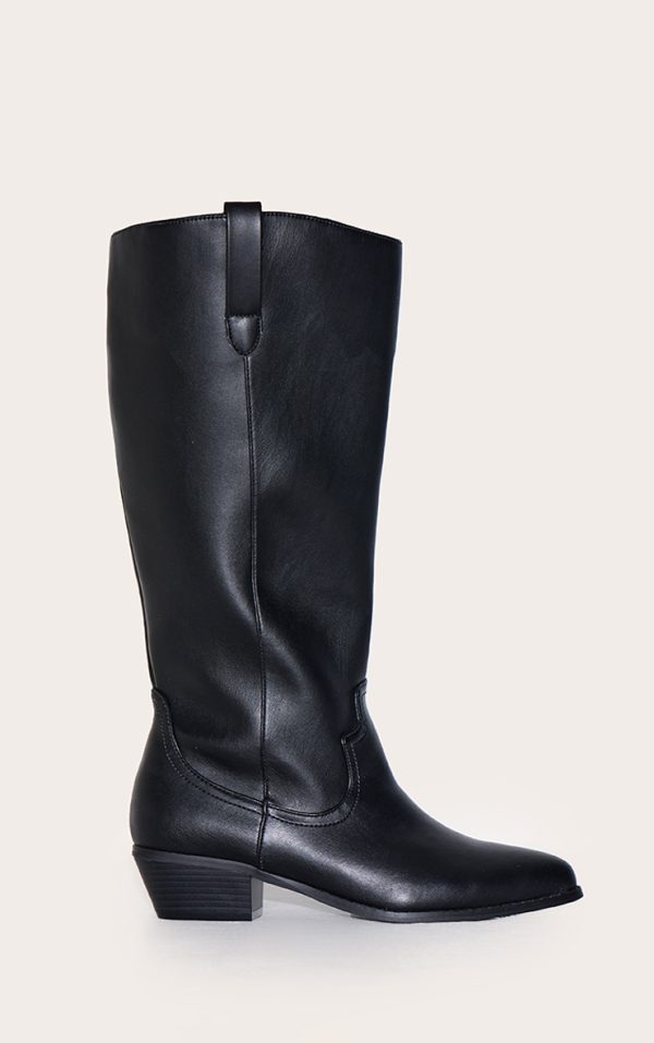 171f3e6bf39fc9a4c9686383a71804a85e2e57e4_CNL4034_1_black_pu_wide_fit_point_toe_knee_high_western_boots