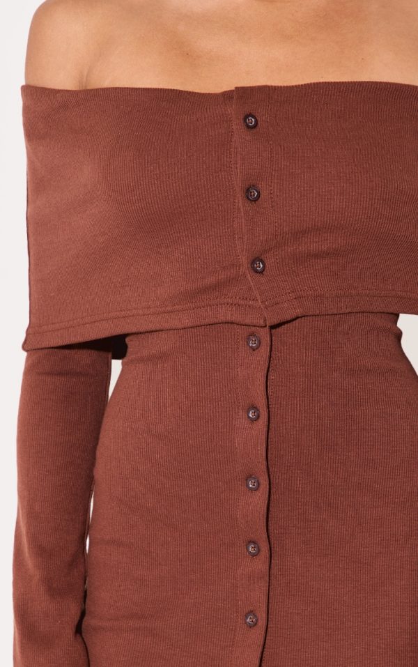 18082584ebec540da07b136adc481e71be5accc7_CNM3165_4_chocolate_rib_fold_over_bardot_button_mini_dress-1