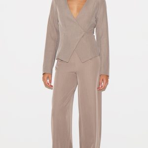 Clay Tailored Woven Wide Leg Trousers