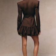 19659806777d90c88c40ff4ef5f2a4df88fd9732_CNL8432_2_chocolate_brown_plunge_puff_hem_blazer_dress