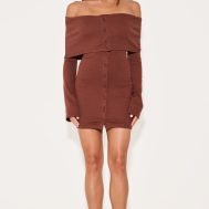 199d1273d3bd519c1d6df18f10c8f4d6184a7b22_CNM3165_3_chocolate_rib_fold_over_bardot_button_mini_dress-1