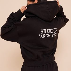 Black Studio Archives Embroidered Zip Up Jacket