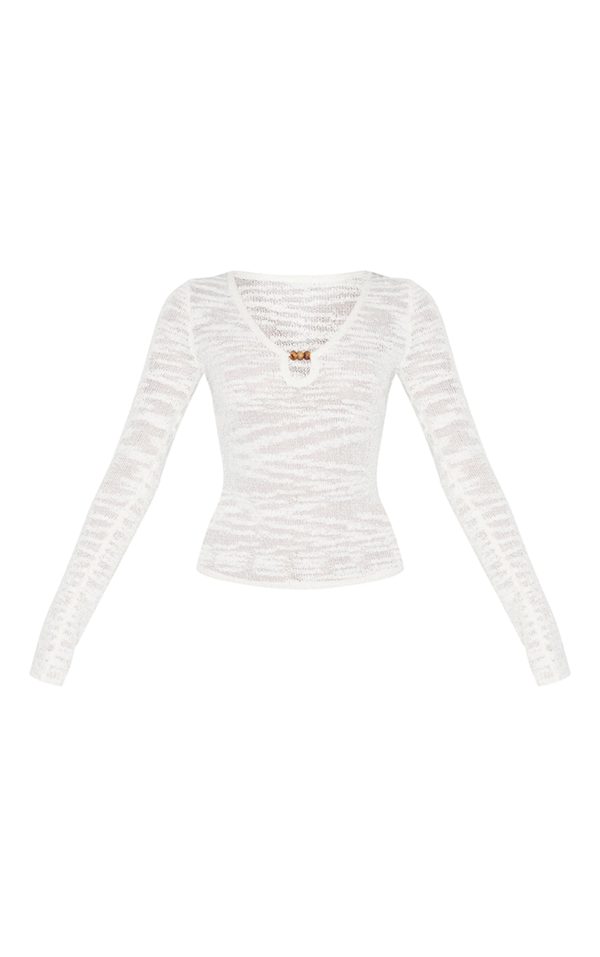 19e0e5c20a5a75efe3376765bf525b7d20bb7832_CNM1232_5_ecru_sheer_bobble_crochet_long_sleeve_beaded_keyhole_cut_out_top