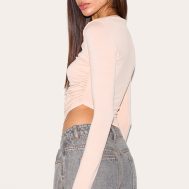 1a17210c2e5a01d4b2dc616a96ad2e60fe386a0c_CNM3776_2_cream_ruched_detail_asymmetric_hem_long_sleeve_top