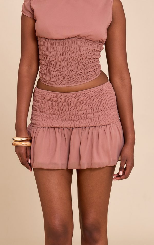 1a3b9eb27eefeba0791974dd497d7b15a527af5f_CNM5241_5_chocolate_gathered_waist_floaty_mini_skirt