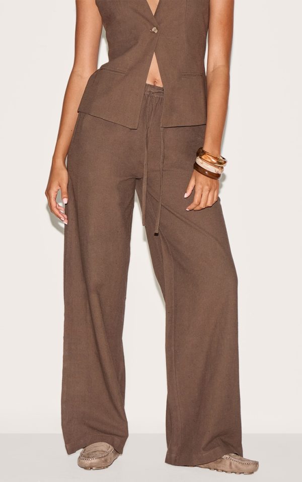 1a7c54978bc7fd44ab0a1d54ac444c5ea6b8a970_CNM3205_2_deep_chocolate_drawstring_wide_trousers