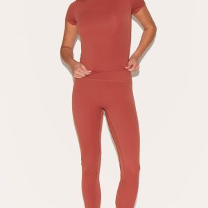 Petite Paprika Sculpt High Waist Gym Leggings