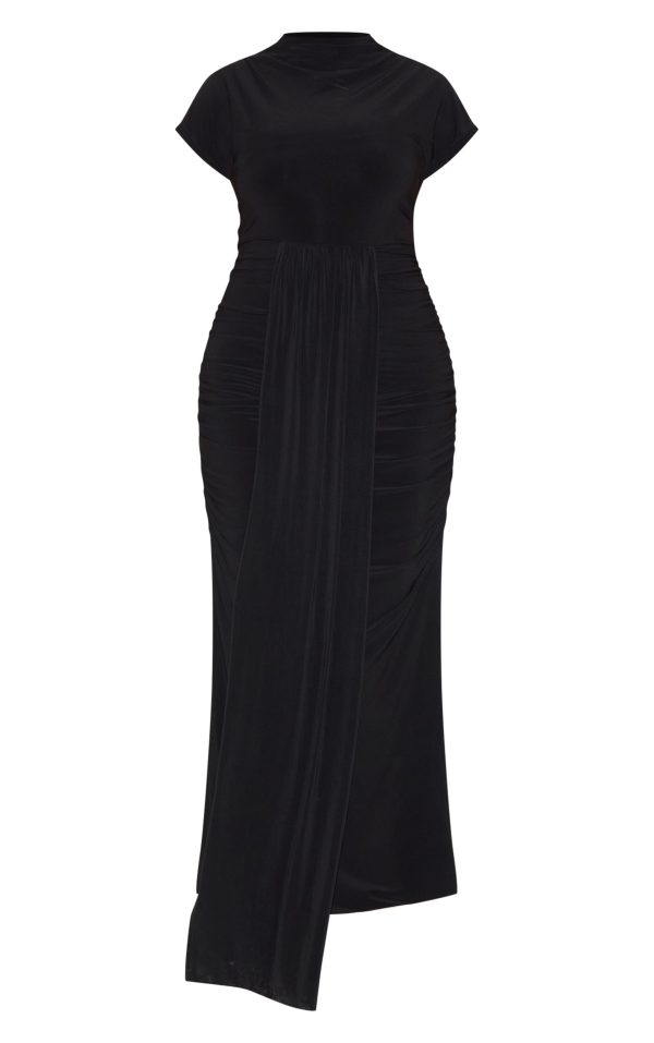 1aa42cb437fbf788d9e61142dbc03721b07b65b3_CNN2655_5_plus_black_high_neck_ruched_shoulder_drape_front_maxi_dress