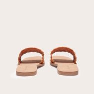 1aa7e8cd7efa87f52cc90afcac653767aad913f7_CNJ4669_3_orange_round_toe_stitch_detail_shell_strap_mule_sandals