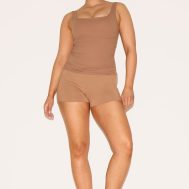 1ab4c3bbe07dbf5f8262d5b242f612919662873d_CNM2831_1_shape_taupe_active_ruched_side_high_waisted_cycling_shorts