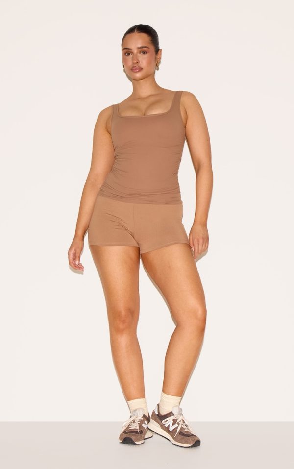 1ab4c3bbe07dbf5f8262d5b242f612919662873d_CNM2831_1_shape_taupe_active_ruched_side_high_waisted_cycling_shorts
