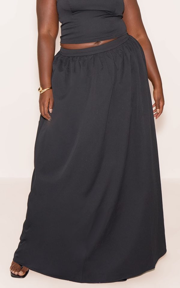 1ab83c212e6cbc7c0cbf58b7ca0f8734089f594a_CNM7205_2_plus_black_woven_band_detail_pleated_maxi_skirt