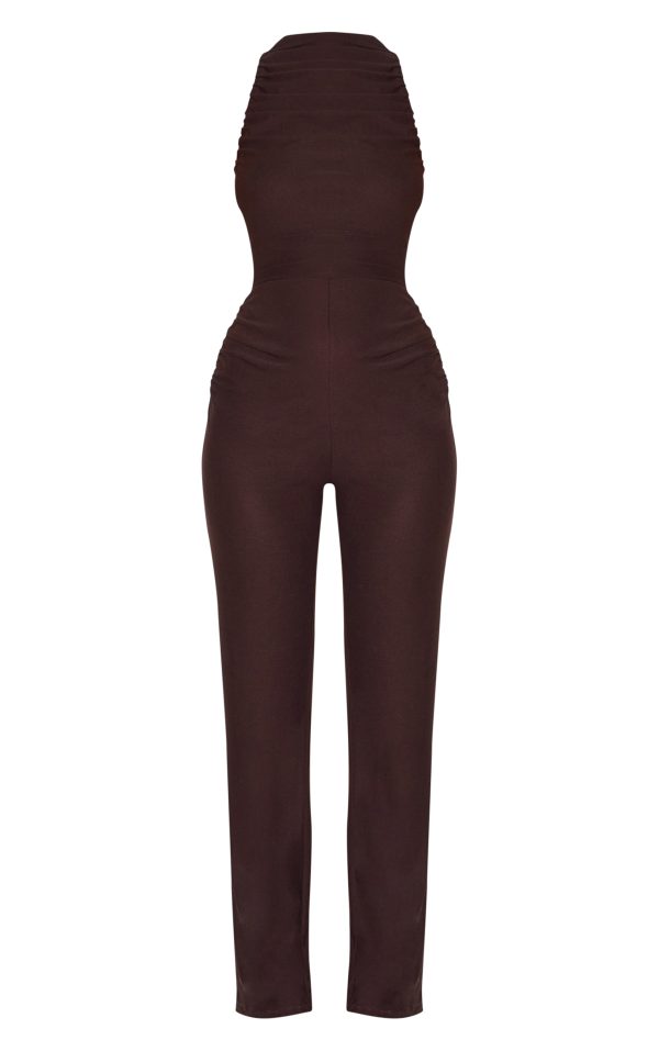 1b2a9c9e6bddf330093dfce58d044bed2a44fe7a_CNM5746_5_chocolate_soft_touch_ruched_straight_leg_jumpsuit