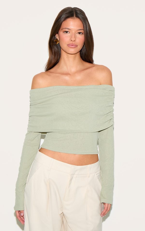 1b413746430cd69c11fb7576fd30c926de9ae3ed_CNM7972_1_sage_green_onion_skin_bardot_ruched_top
