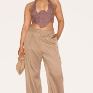 1b4682d126758a41d4fcf6e9db186ecb22caadfd_CNK5481_3_shape_brown_double_layered_mesh_tie_neck_corset_top