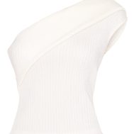 1bf5b119671afb9ef2009e73a89b767bbc70710e_CNM8066_5_cream_textured_fold_over_one_shoulder_long_top