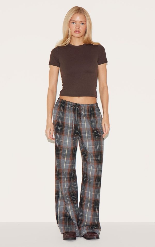 1c1645c603b7c83997eff55853081792cef866b5_CNL9077_1_dark_brown_check_print_drawstring_waist_slouchy_trousers-1
