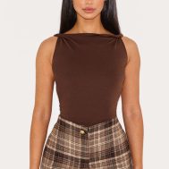 1c3baadb90b70c12f057dfe9ef1c8c739a837f68_CNM1064_4_petite_brown_check_tailored_mid_rise_shorts
