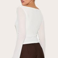 1d0ba31df6fb5802492f9bd017731eec92e51417_CNM8045_2_white_double_layer_burn_out_mesh_asymmetric_flared_sleeve_top