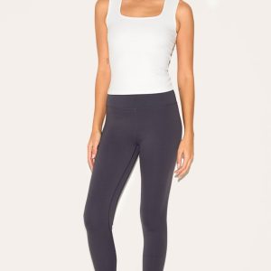 Charcoal Sculpt Cropped Gym Leggings