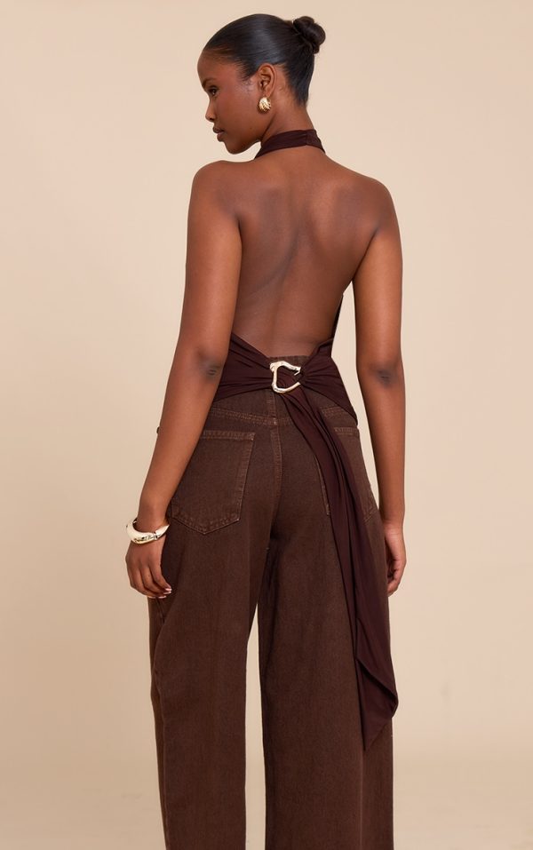 1dcb136216e5f818fcadd383e919bd441fd36728_CNN0187_2_chocolate_double_layer_slinky_backless_trim_detail_long_top