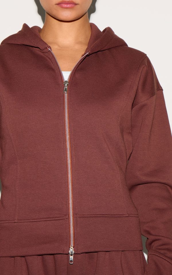 1e0ed1484befc31c2892a19d82d94dbbae8b6f7b_CNM4771_4_petite_deep_chocolate_double_zip_cinched_hoodie