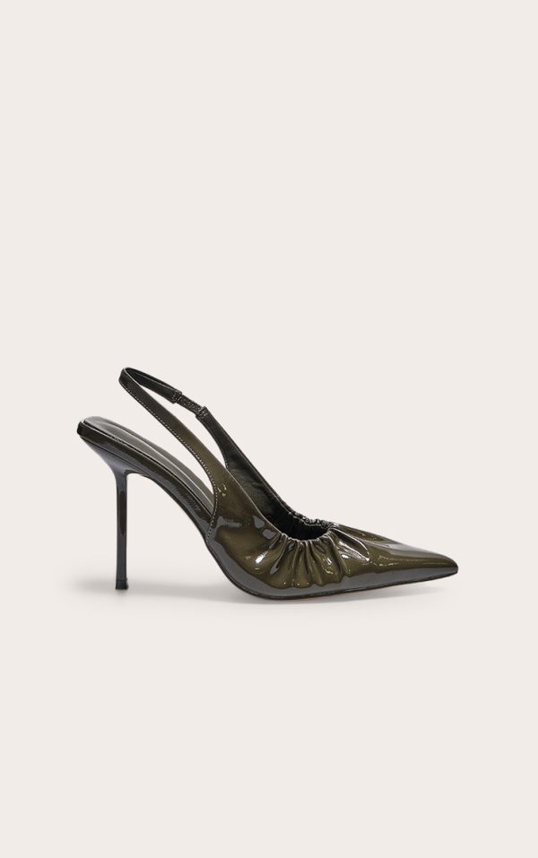 1e6fea41bba2f5b7d8714042ab45feb79be7557e_CNL8075_1_olive_crinkle_pu_point_toe_gathered_high_stiletto_sling_back_court_heels