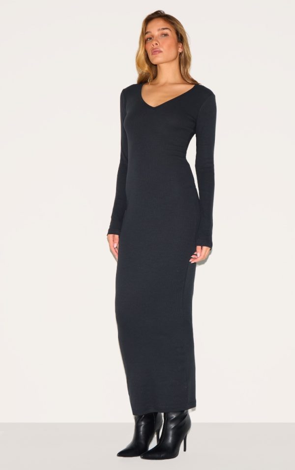 1f3661a08485d9f7aad0520e1f0324e72f07ae95_CNL7512_3_black_ribbed_v_neck_long_sleeve_maxi_dress