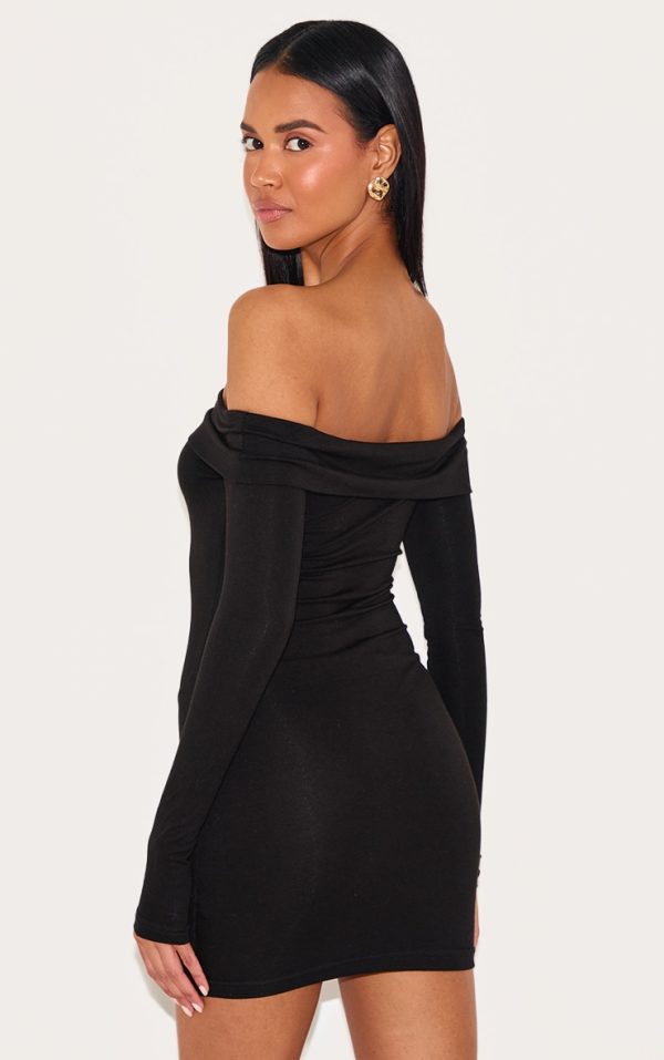 1f3fd845471c65f59112531dbb97fcb531b64819_CNK4335_2_black_cotton_bardot_fold_over_mini_dress