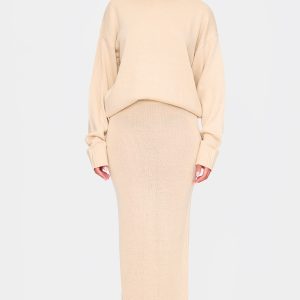 Tall Stone Soft Knit Maxi Skirt