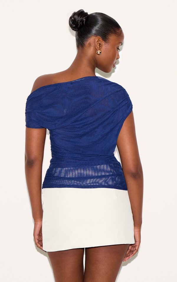 20241a39cf27f498a56f94fa7a8755f942b37d61_CNM6684_2_navy_double_layer_mesh_ruched_detail_asymmetric_top