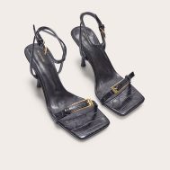 2198111a595866e6b01192c29e29f633283e7b09_CNJ8467_2_black_croc_pu_square_toe_double_buckle_high_stiletto_heeled_sandals