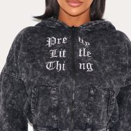 21df5b6e8961aecbd6719dae07743db9b40d2338_CNE3494_4_prettylittlething_shape_charcoal_grey_printed_zip_through_washed_hoodie