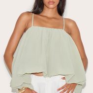 221b0d246c5e52777972bd2a6dd0d72b98219240_CNM4145_1_sage_puffball_chiffon_spaghetti_strap_cami