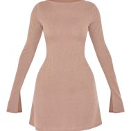 2407069aa917ddc52f18f3819c91dea8cb5937ed_CNM1894_5_petite_taupe_ribbed_flare_sleeve_shift_mini_dress