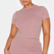 25395986dba5e70d5c689d1902de1783d648ecc8_CNM0254_6_mauve_sculpt_longline_short_sleeve_gym_top