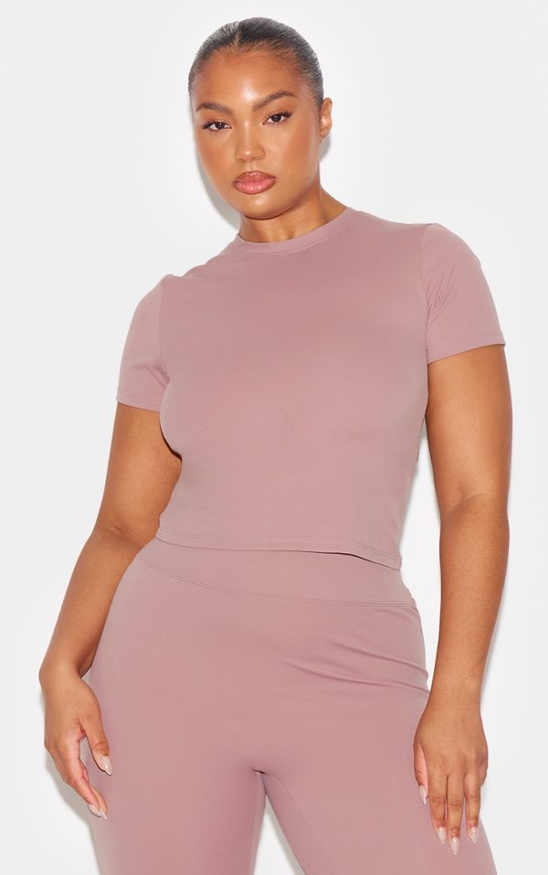 25395986dba5e70d5c689d1902de1783d648ecc8_CNM0254_6_mauve_sculpt_longline_short_sleeve_gym_top