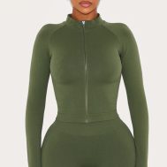 2645b99fc7633d5a4089201b50222611d17b3b03_CNM2755_1_shape_forest_green_seamless_active_zip_through_jacket