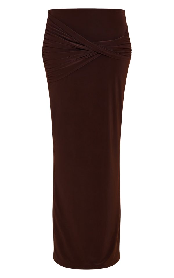 273358e4be1a241a86cd8e8be7247fadadff26ab_CNM9238_5_chocolate_double_layered_slinky_twist_drape_maxi_skirt