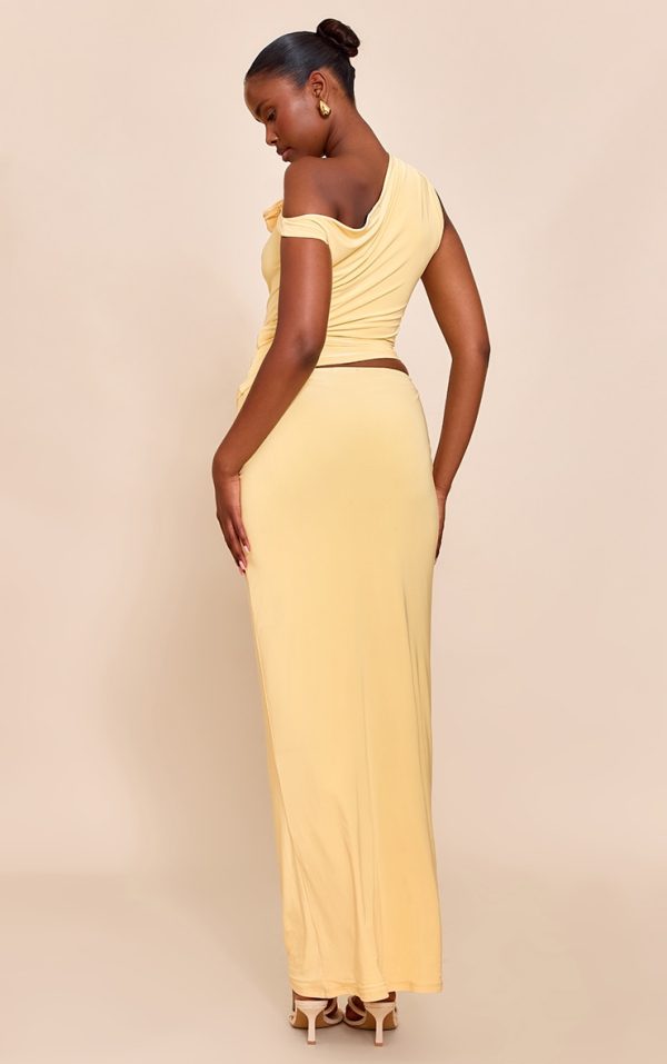 275555218b81d82e0578f7f70de785defce1f564_CNM9237_3_butter_yellow_double_layered_slinky_twist_drape_maxi_skirt