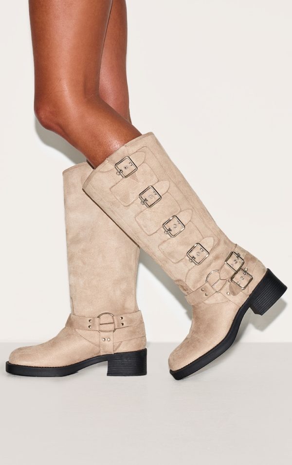 27a0d13182e9eb7f0cfc2909f55542615251fb3d_CNL7572_5_cream_faux_suede_round_toe_multi_buckle_harness_knee_high_boots